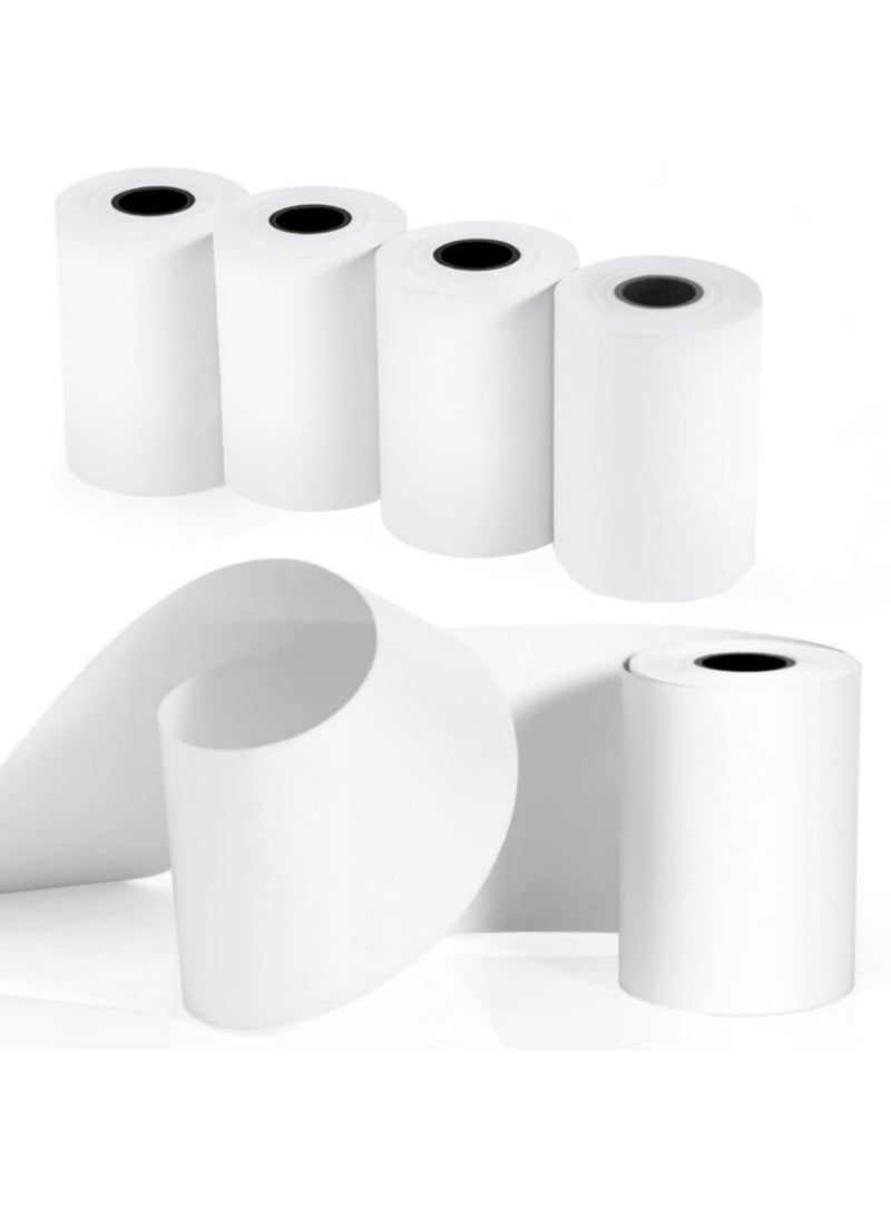 AoMige 5Pcs 57 x 25mm Refill Thermal Printer Paper for Kids Instant Camera and Mini Instant Printer Thermal,Inkless Printer Mini Refill Paper Roll (White) - Image 1
